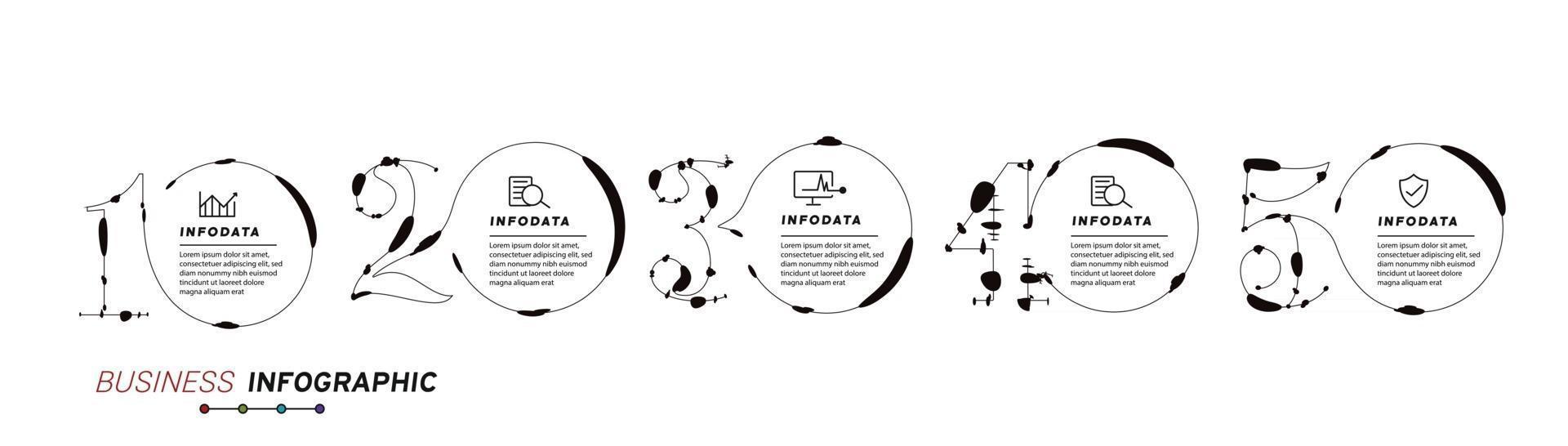 elementos de diseño de infografías de negocios conjunto de infografías 3d vector