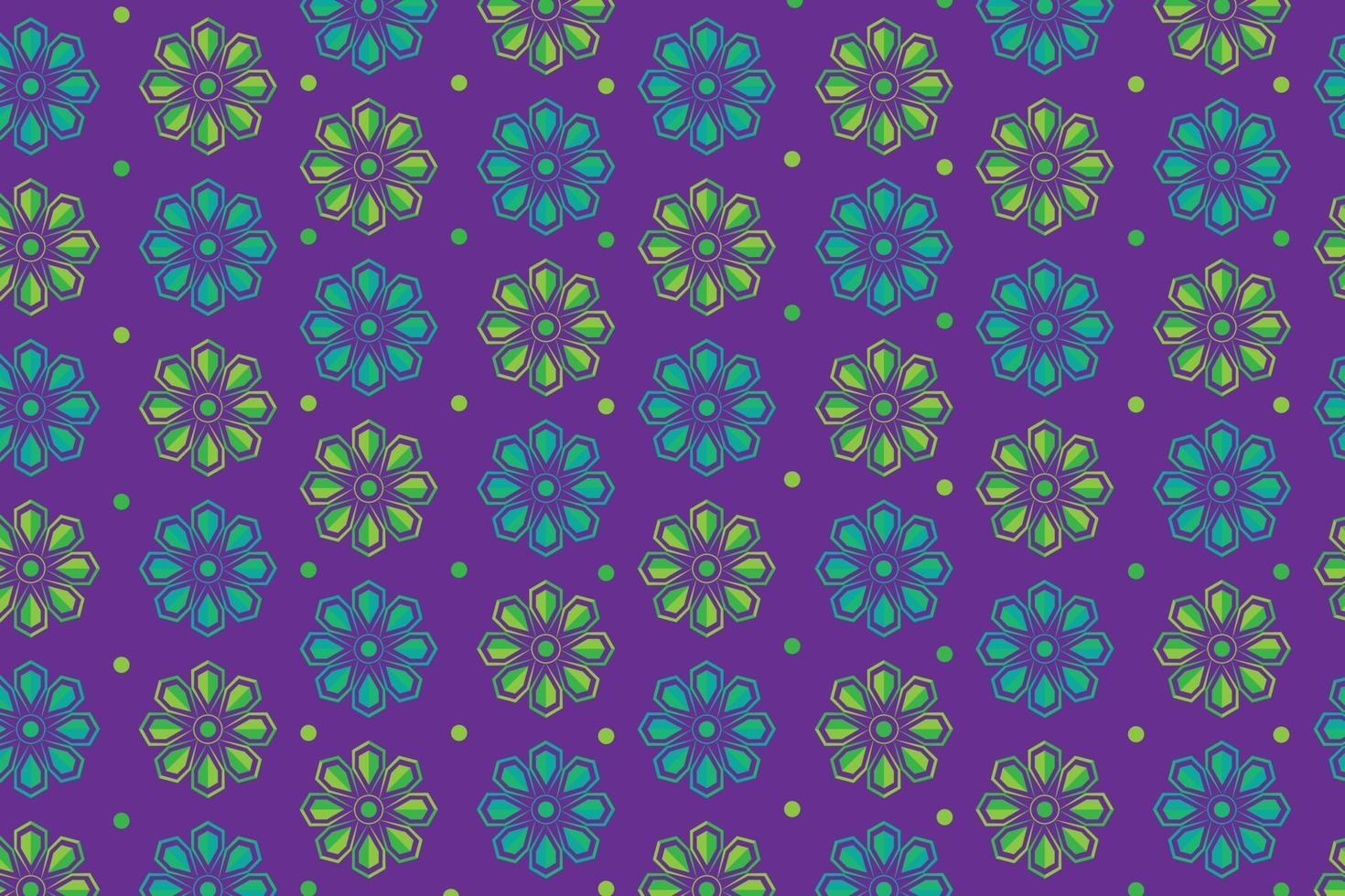 purple floral seamless pattern background vector