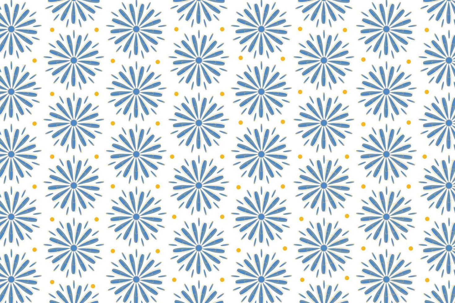 beautiful floral seamless pattern background vector