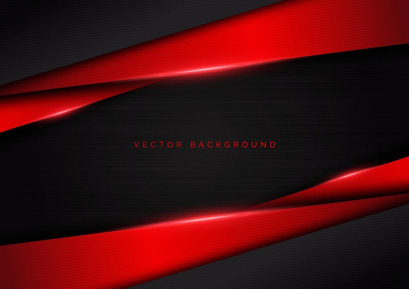 Template corporate banner concept red and black contrast background vector