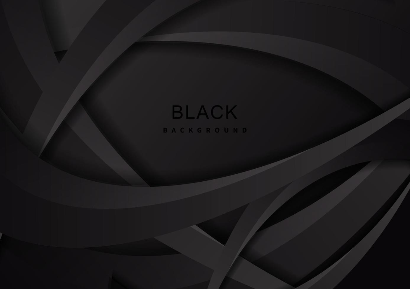 Abstract dynamic black and gray curve layer background Template design vector