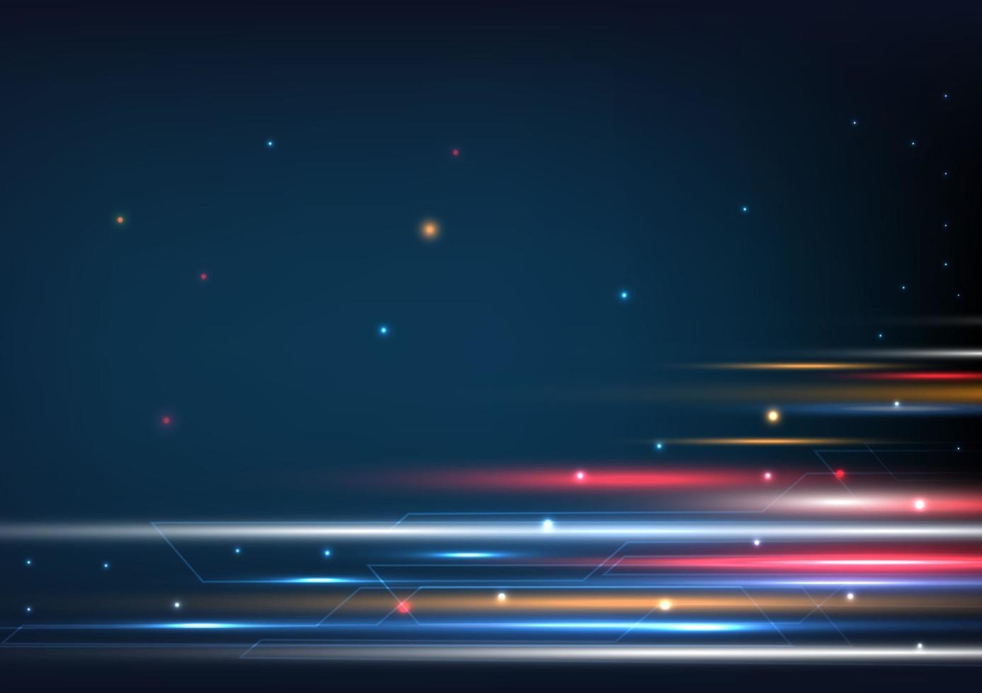 Abstract futuristic technology hi speed line movement design background with copy space for text vector