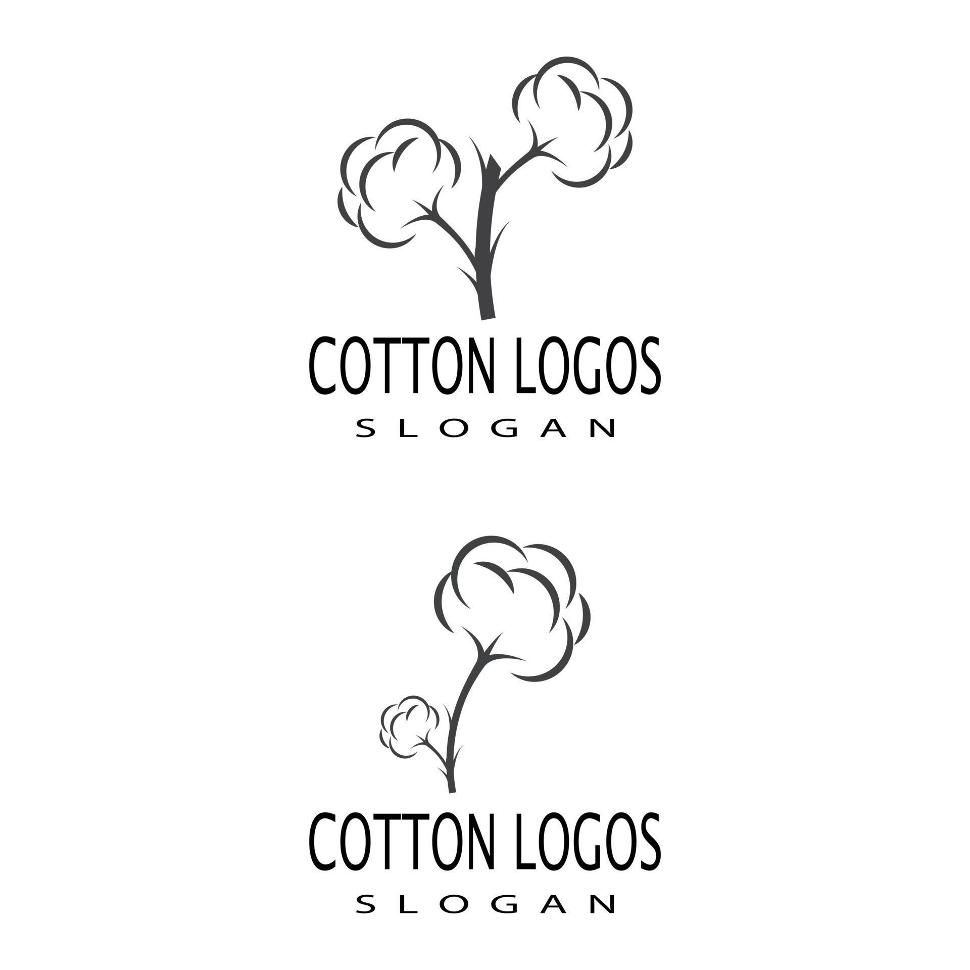 Cotton Logo Template vector symbol nature 2396890 Vector Art at Vecteezy