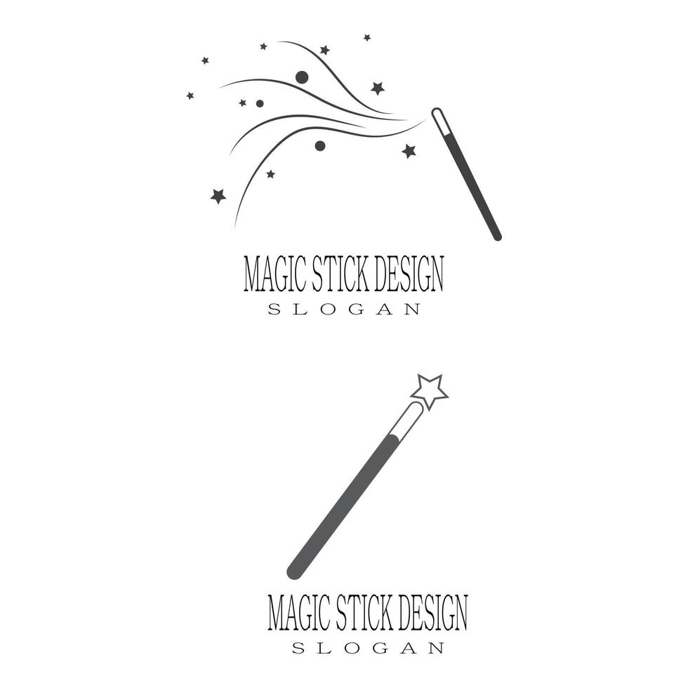 Wand magic hat Logo Template vector symbol design