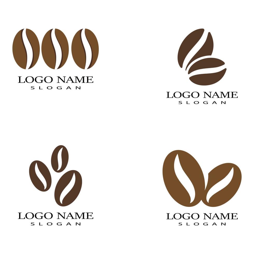 diseño de icono de vector de plantilla de logotipo de taza de café