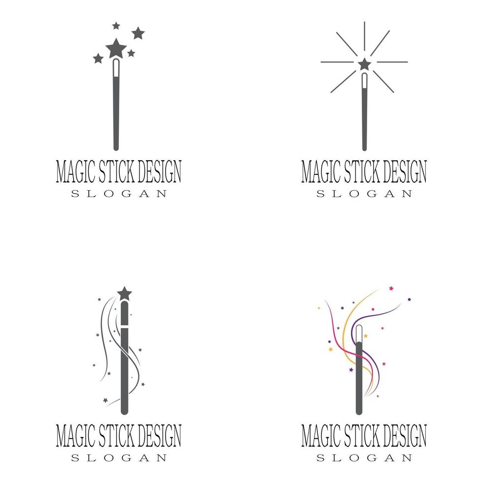 Wand magic hat Logo Template vector symbol design