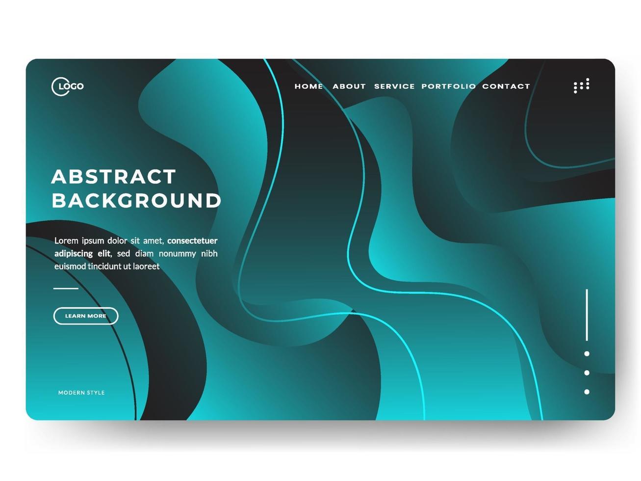 Liquid Abstract Background Minimal for landing page vector