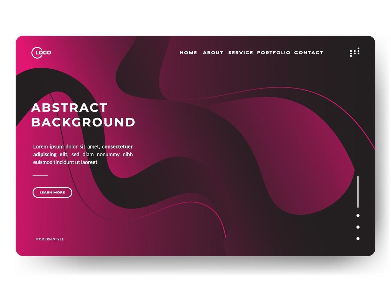Liquid Abstract Background Minimal for landing page vector