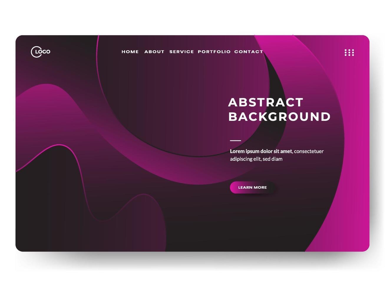 Liquid Abstract Background Minimal for landing page vector