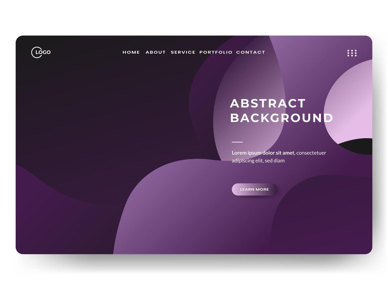 Liquid Abstract Background Purple Minimal for landing pages vector