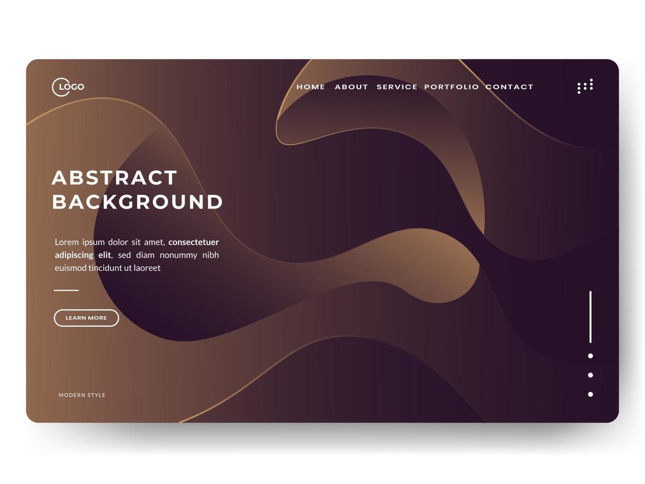 Liquid Abstract Background Gold Minimal for landing pages vector