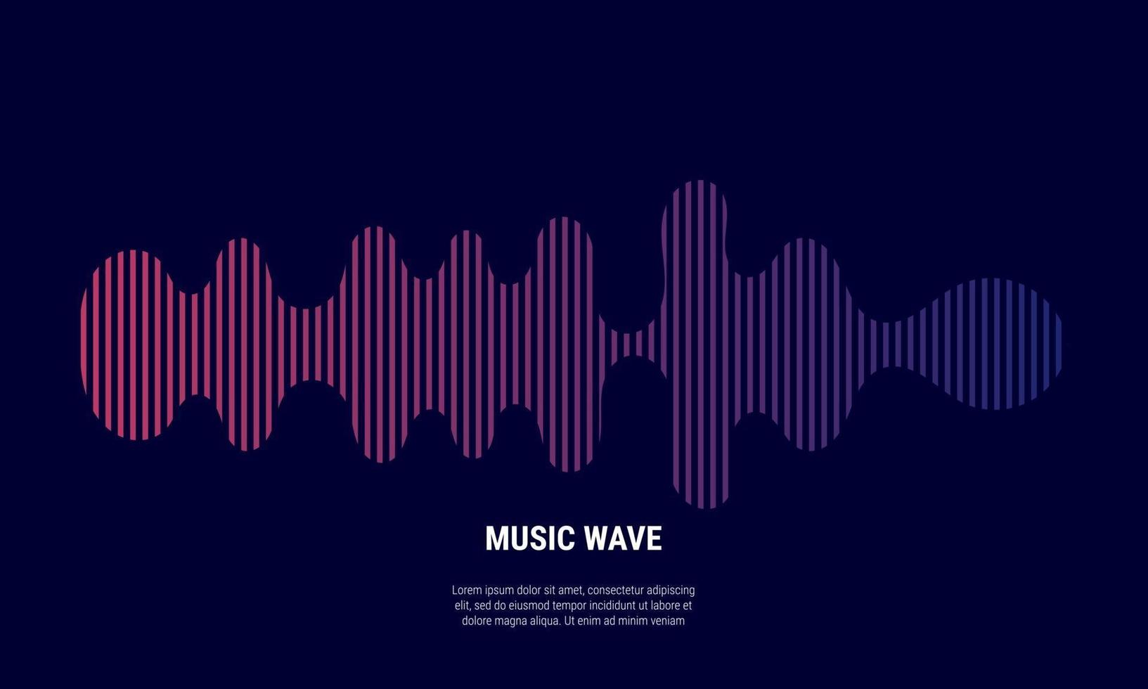 Music abstract background colored in red and blue gradations vector