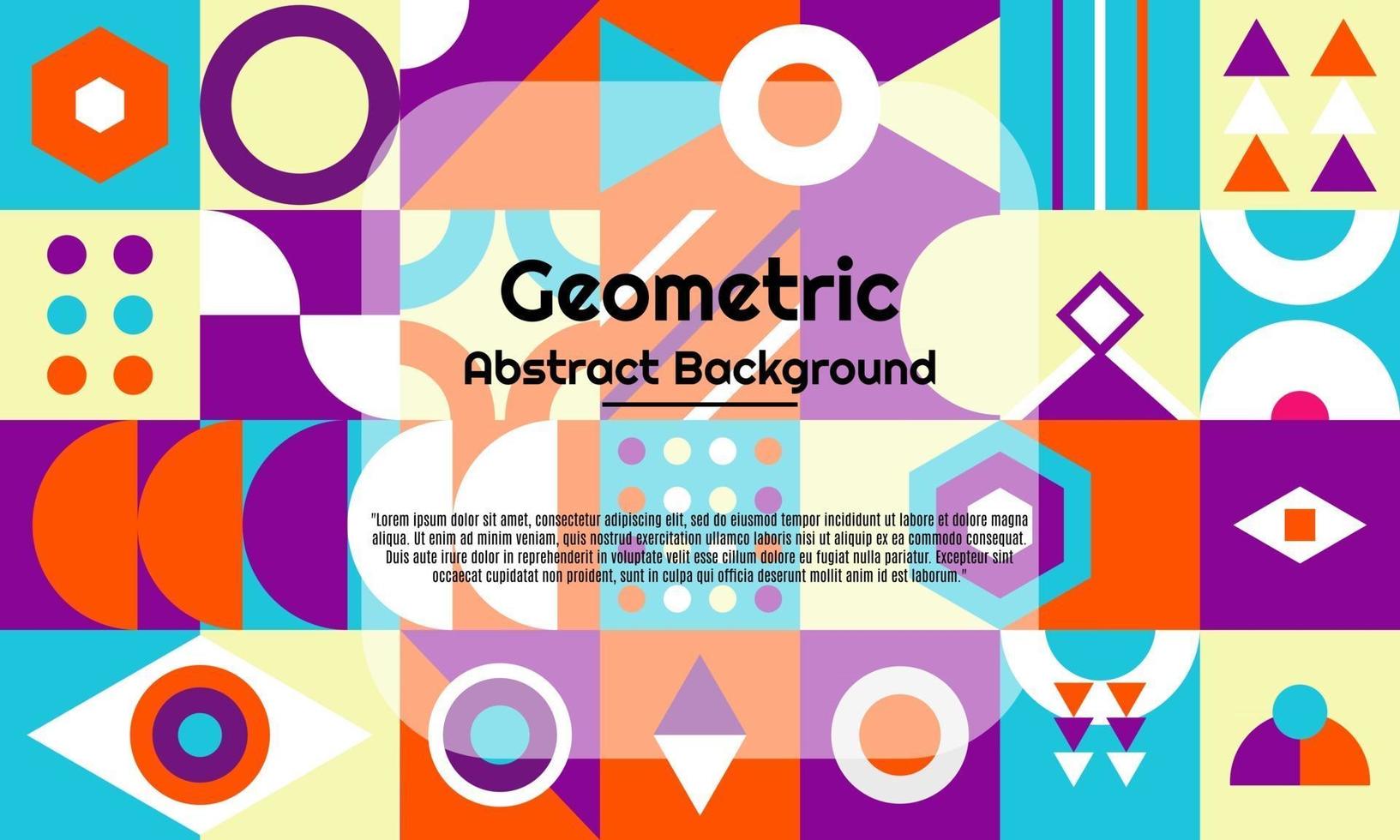 Abstract geometric background with minimal trendy design vector