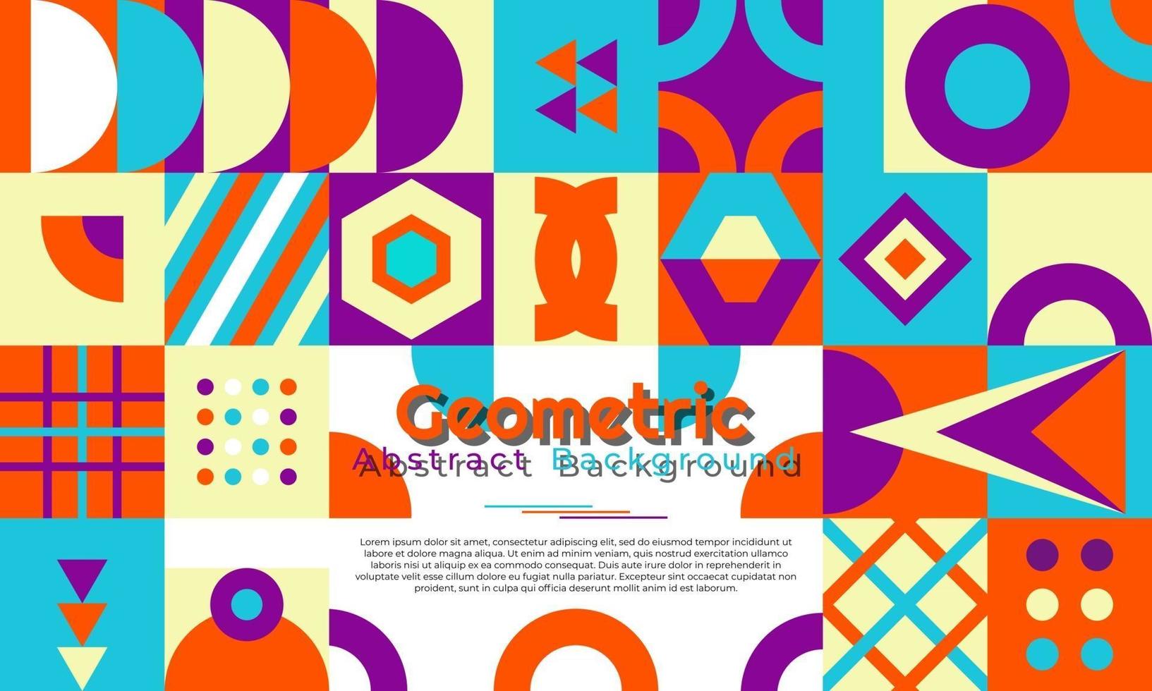 Abstract geometric background with minimal trendy design vector