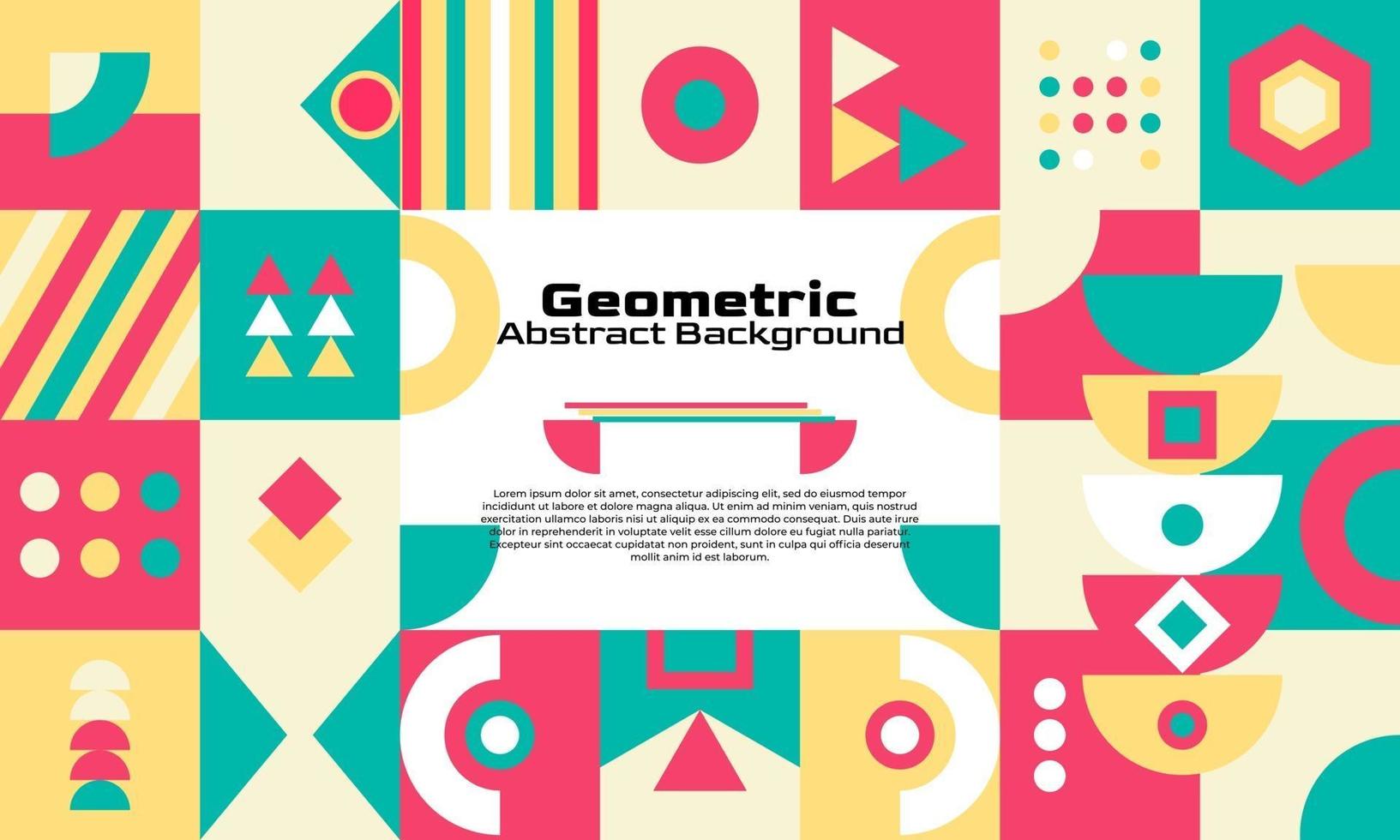 fondo geométrico abstracto diseño minimalista vector