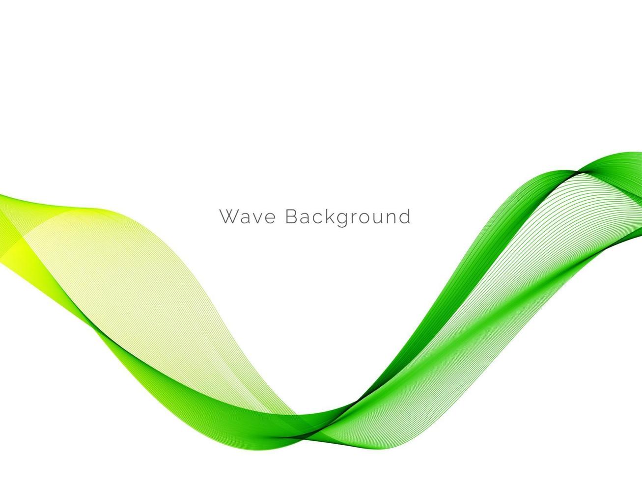 Fondo de banner de diseño de onda moderno elegante decorativo verde abstracto vector