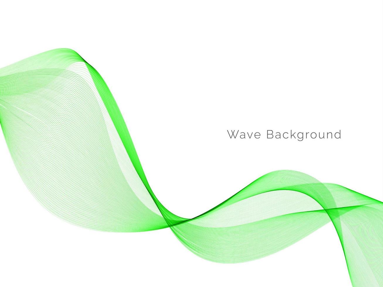 Abstract green decorative stylish  modern wave design banner background vector