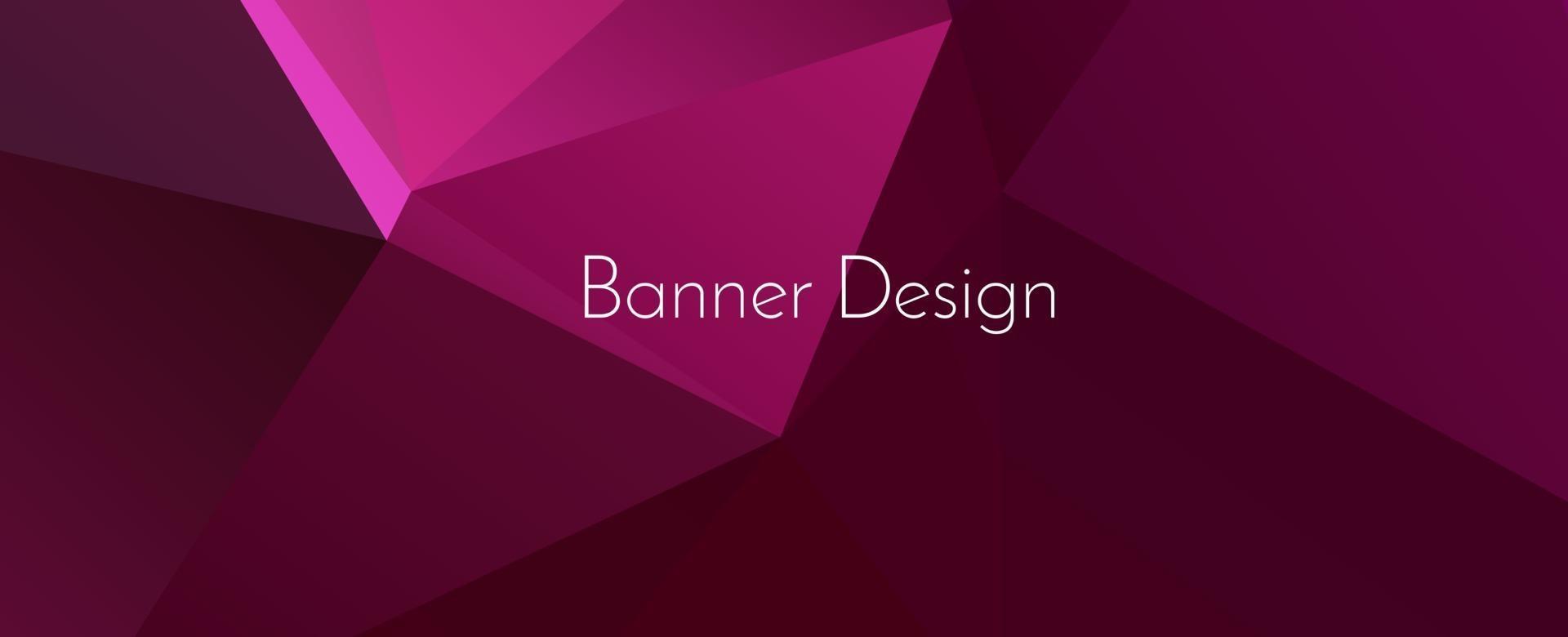 Fondo de patrón de banner de diseño decorativo moderno geométrico abstracto vector