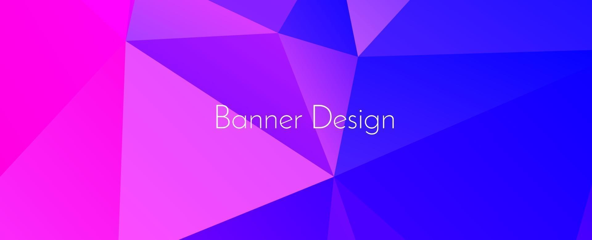 Fondo de patrón de banner elegante geométrico abstracto con estilo moderno vector