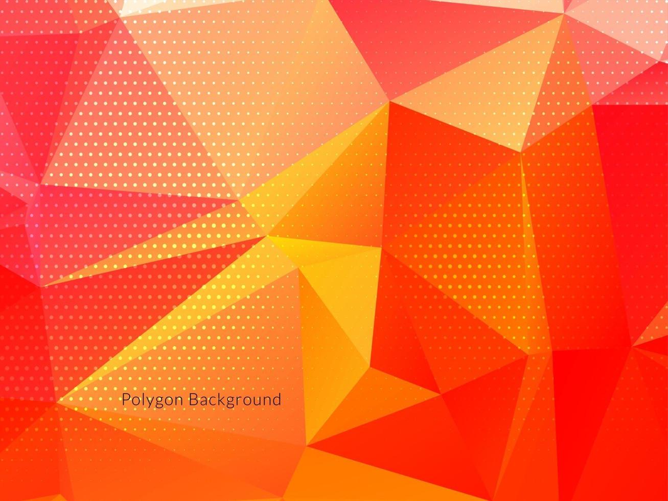 Modern colorful geometric polygon background vector