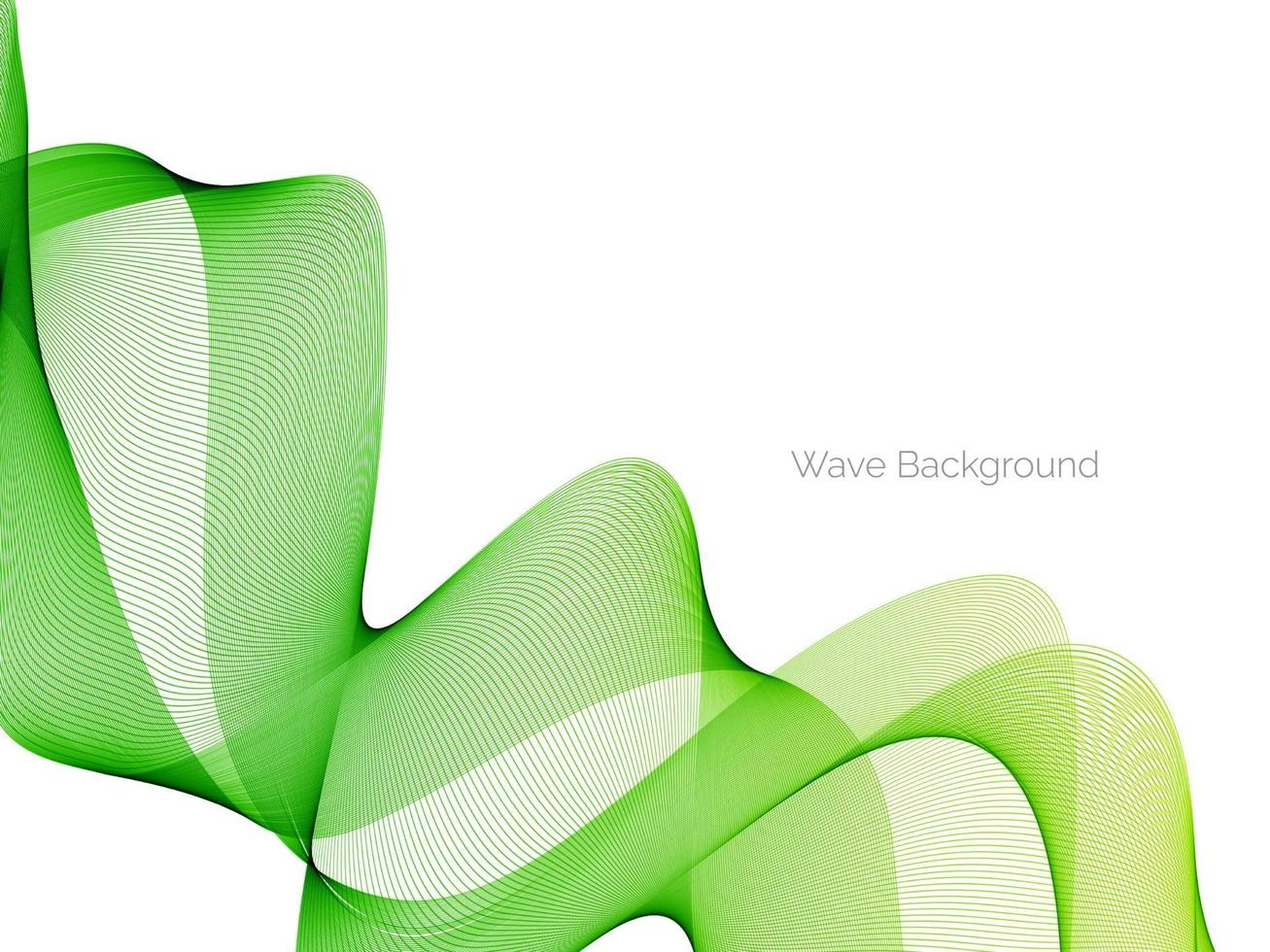 Abstract green decorative stylish  modern wave design banner background vector