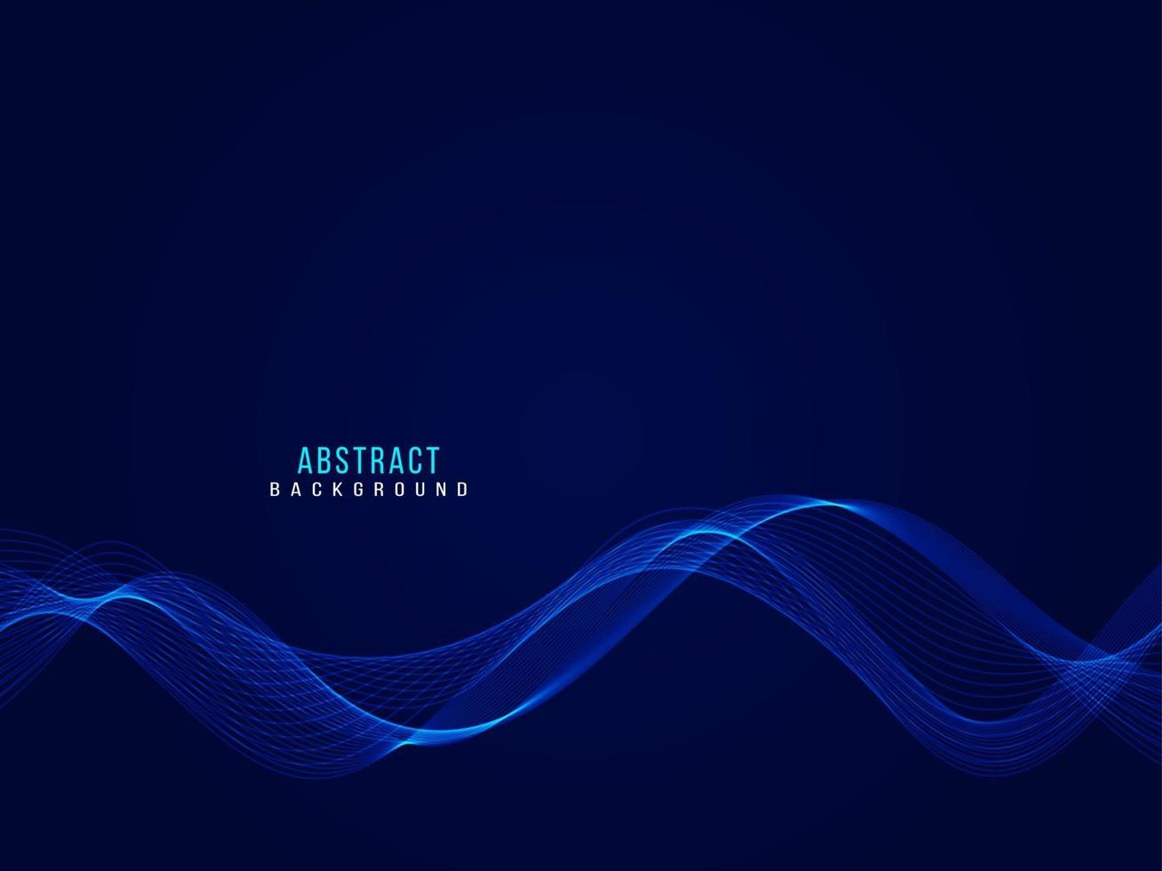 Abstract stylish transparent flowing wave design background vector