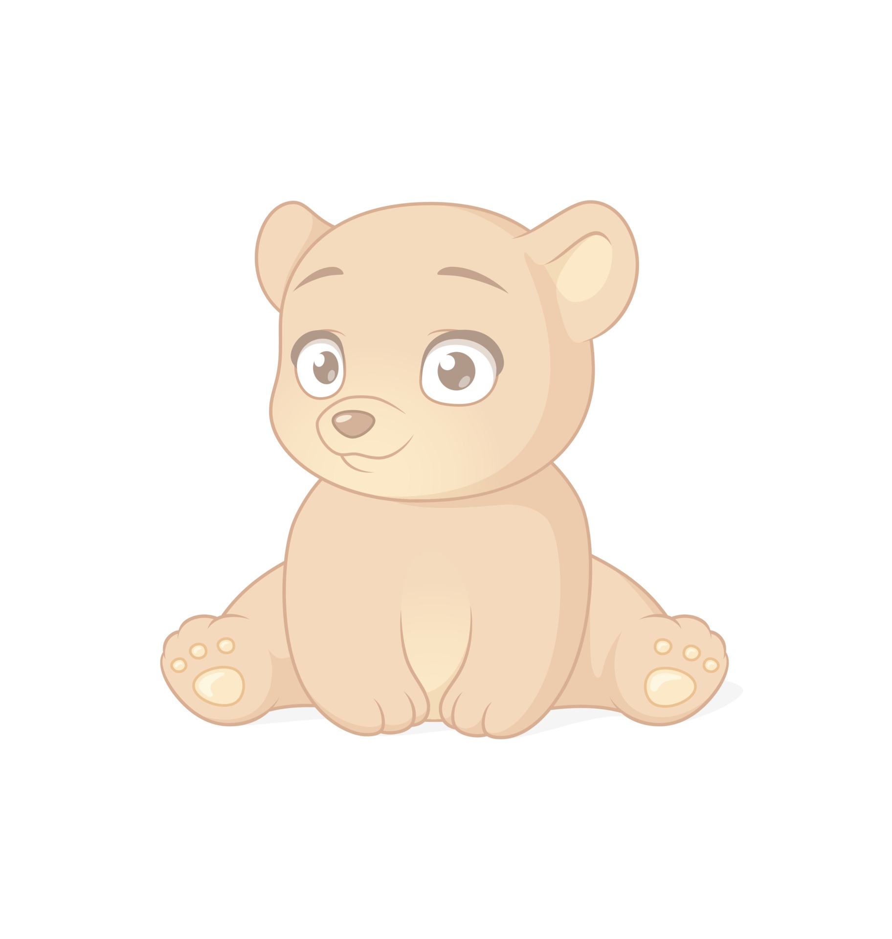 Cute sitting baby bear cartoon vector character isolated on white 2397355 Vector Art at Vecteezy Cute sitting baby bear cartoon vector character isolated on white 2397355 Vector Art at Vecteezy