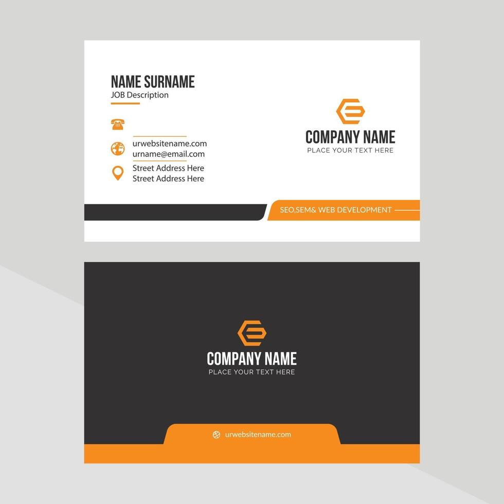 Corporate Business Card Template vector