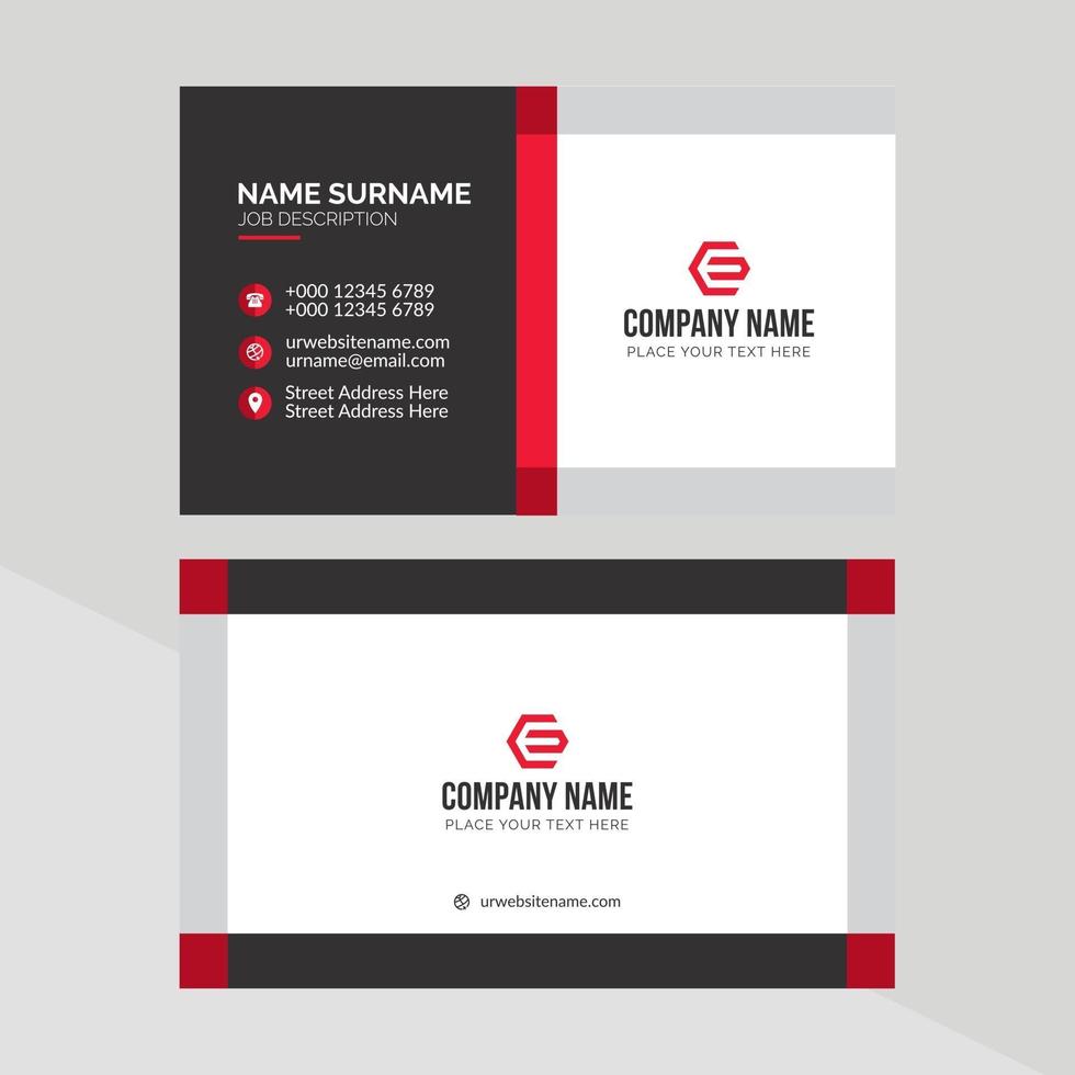 Corporate Business Card Template vector