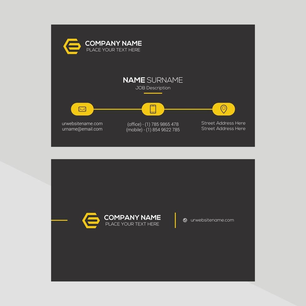 Modern Creative and Clean Business Card Template vector