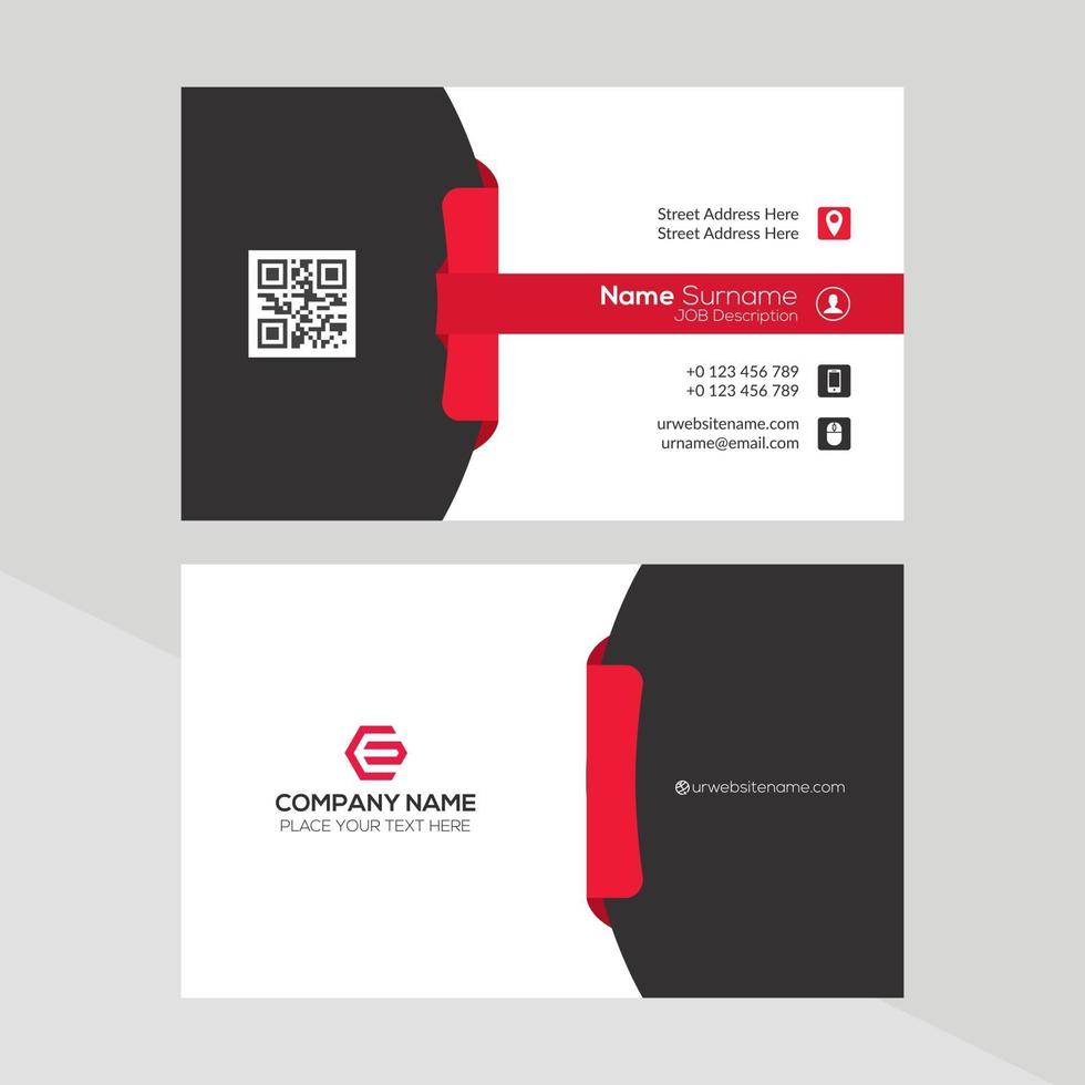 Modern Creative and Clean Business Card Template vector