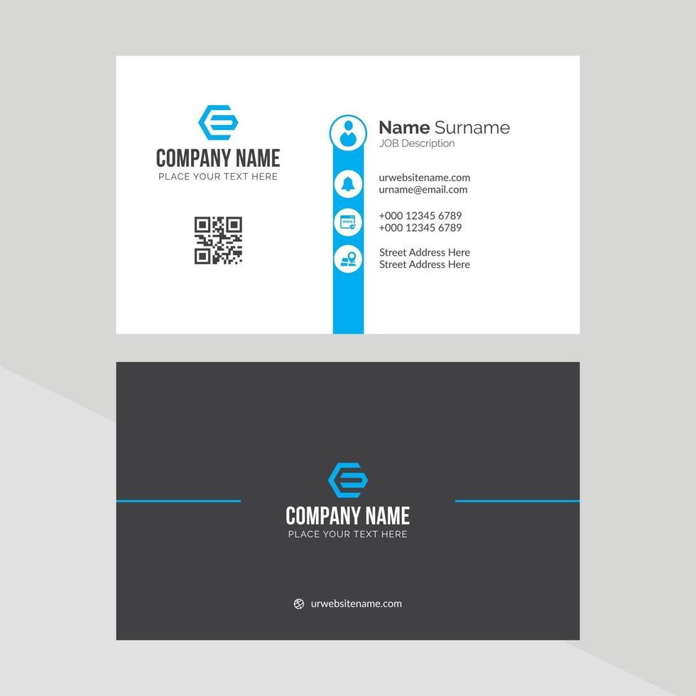 Modern Creative and Clean Business Card Template vector