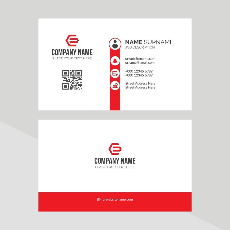 Modern Creative and Clean Business Card Template vector