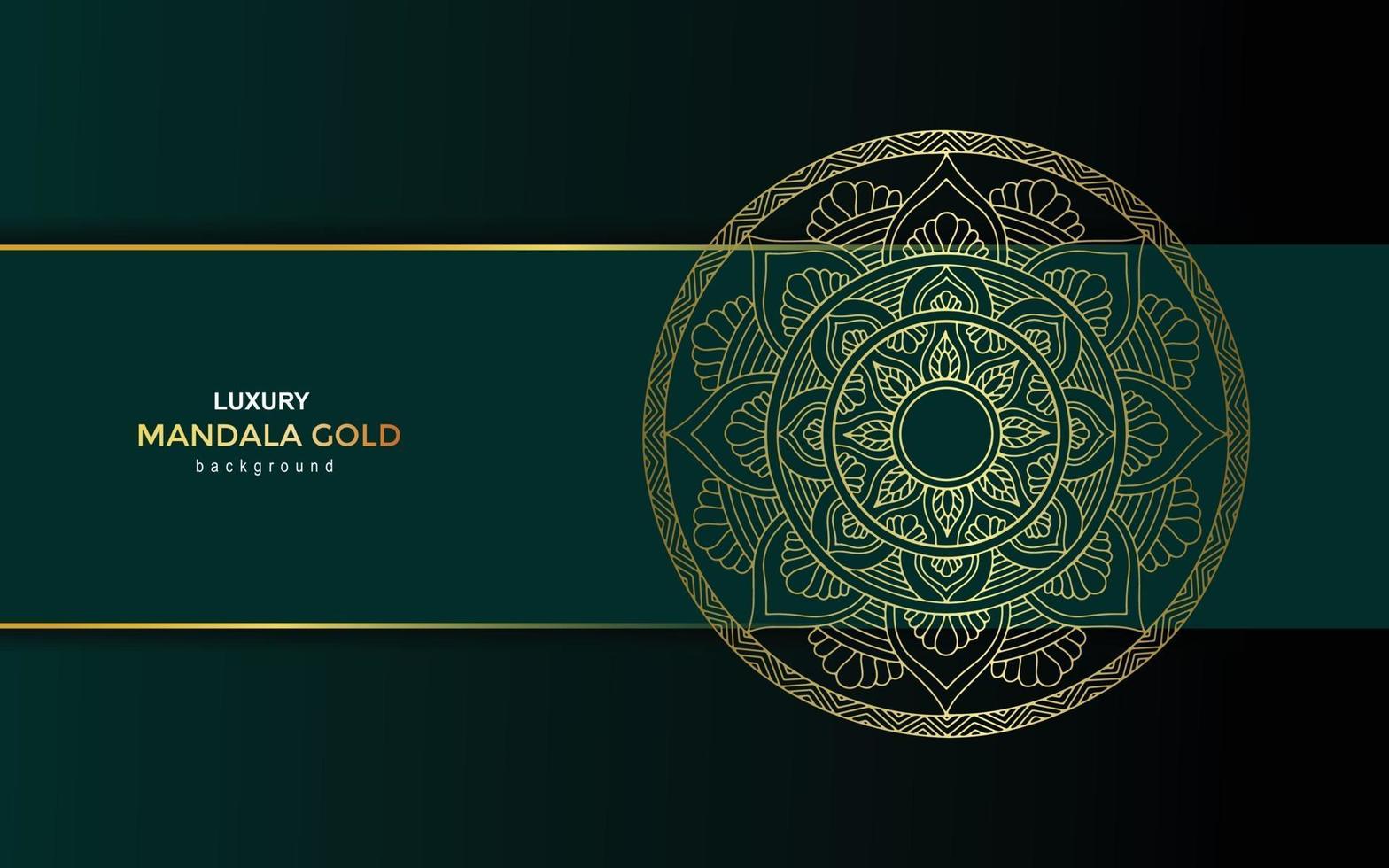 Luxury gold mandala ornate background vector