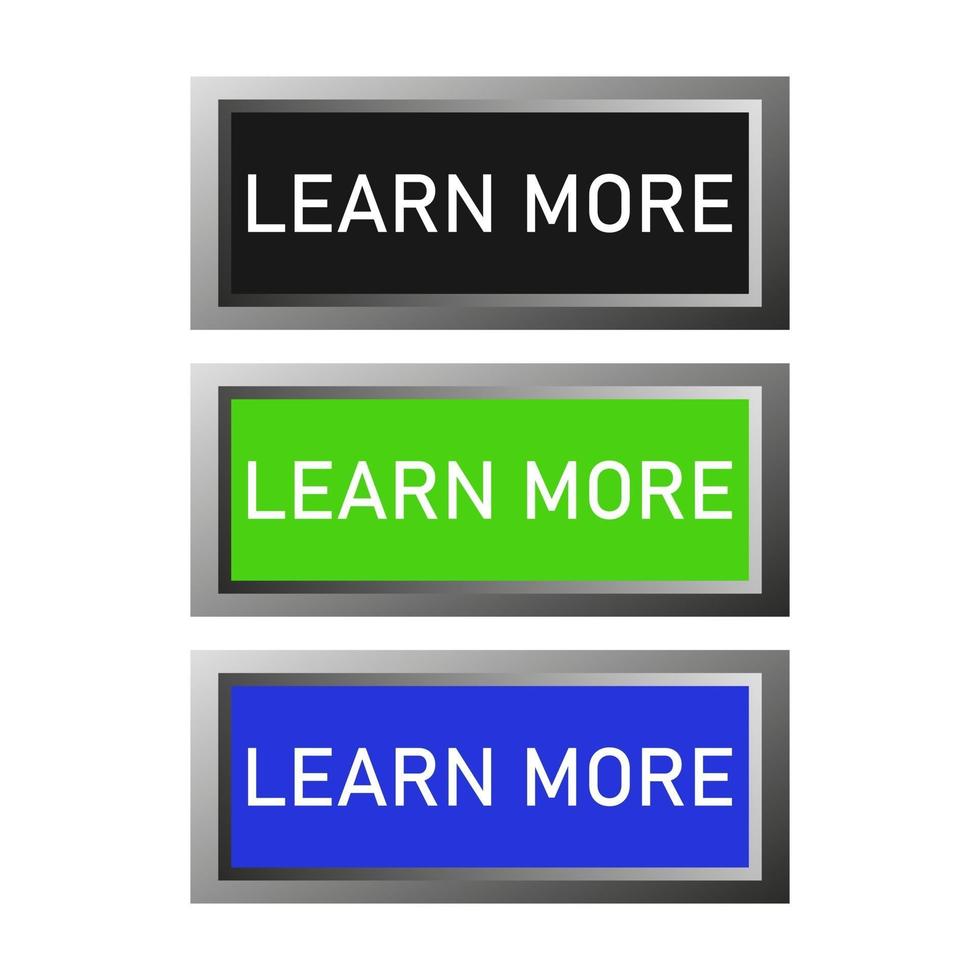 Learn More button vector
