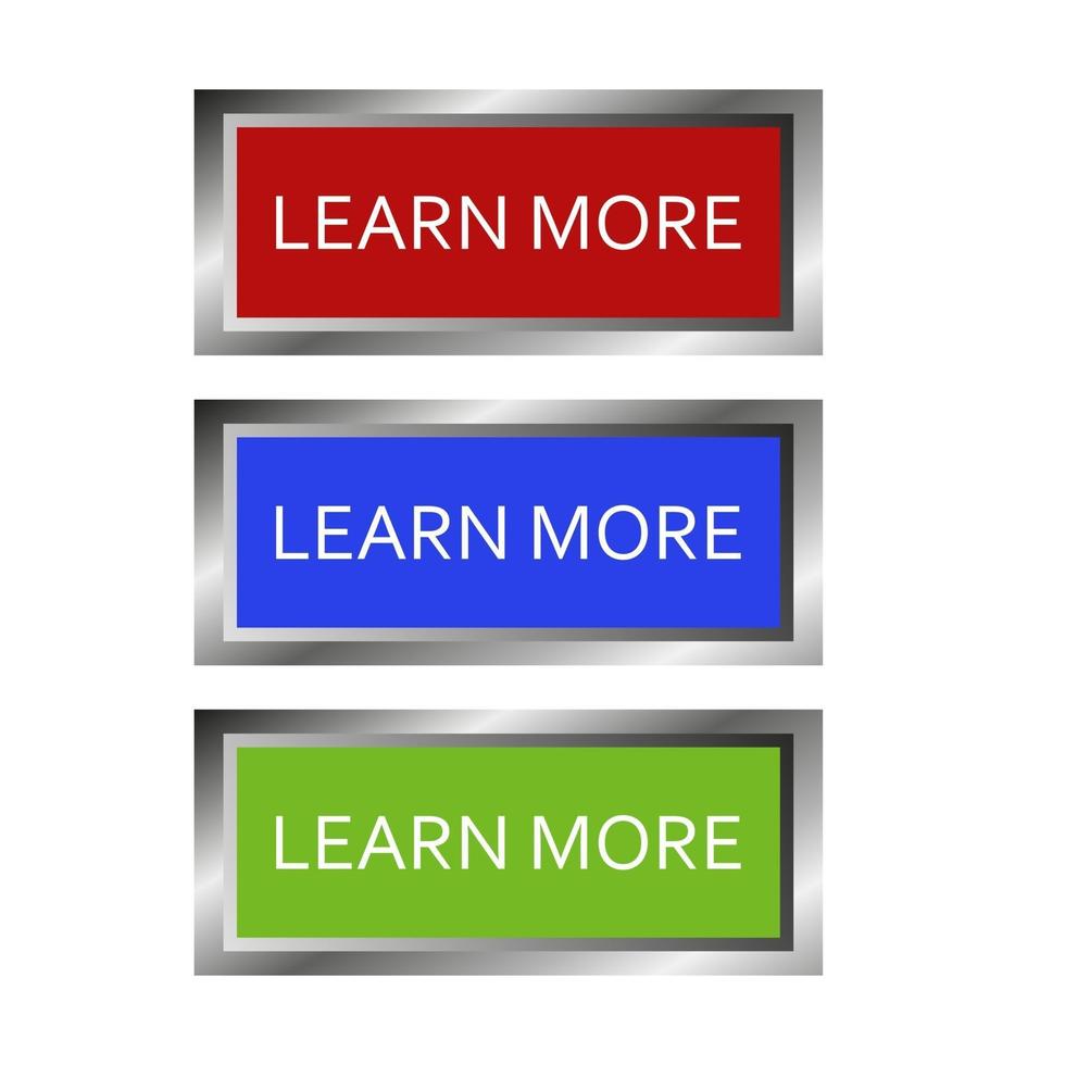 Learn More button vector
