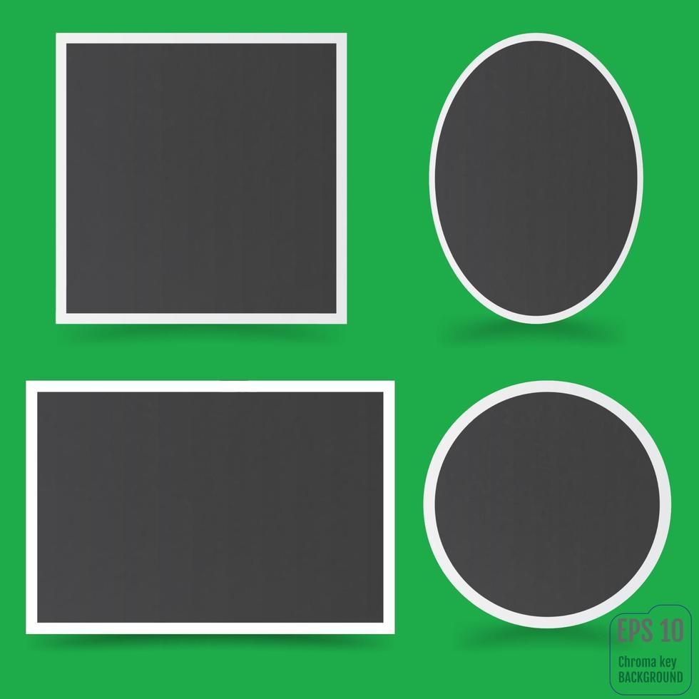 Ilustración de vector de marco de foto vacío