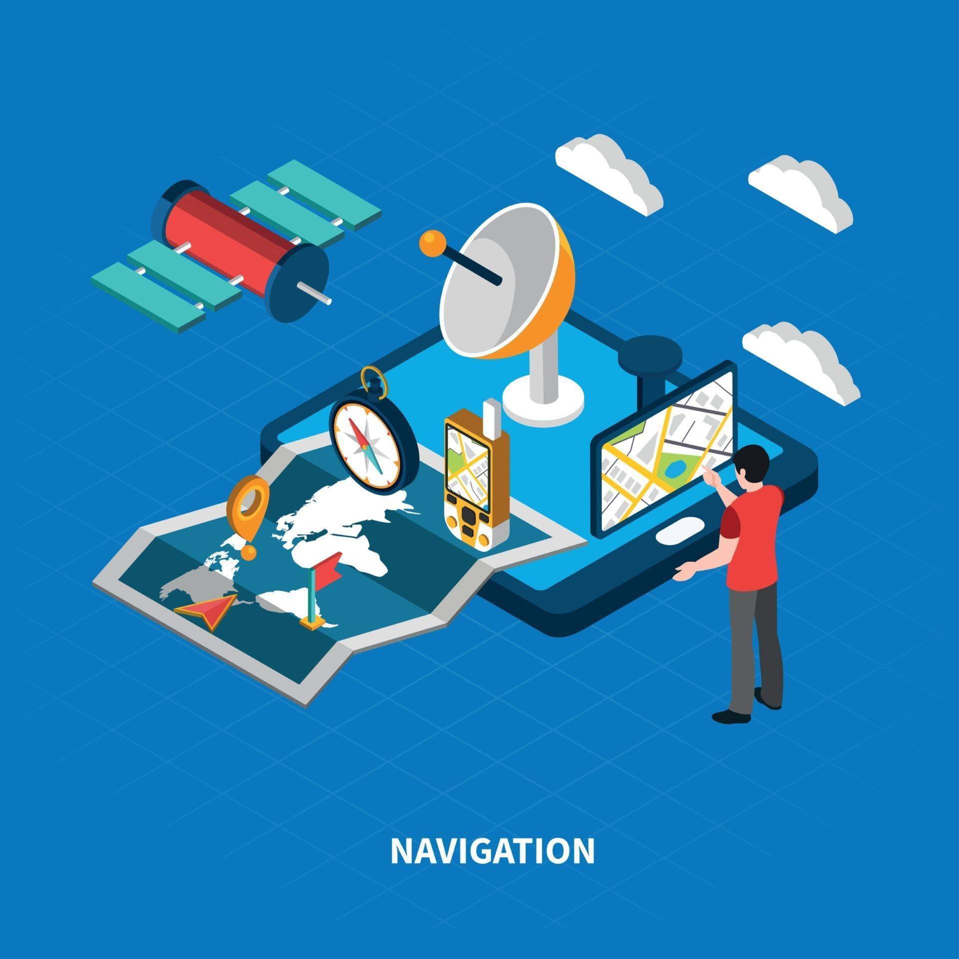 Navigation Isometric Illustration Vector Illustration 2397774 Vector Navigation Isometric Illustration Vector Illustration 2397774 Vector