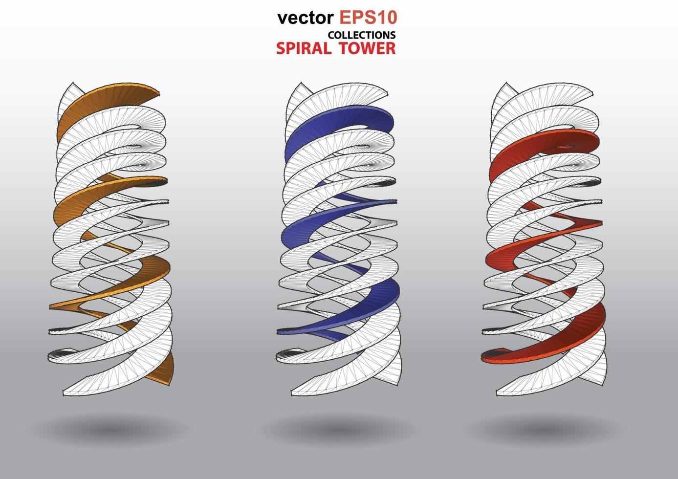 vector torre espiral