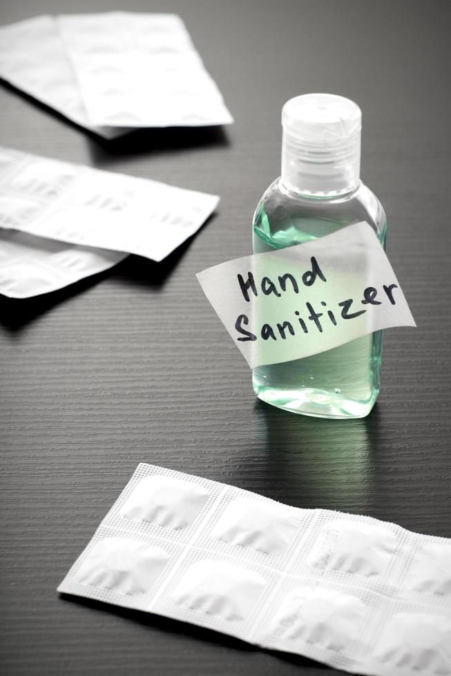 Minimalist image of a hand sanitizer photo