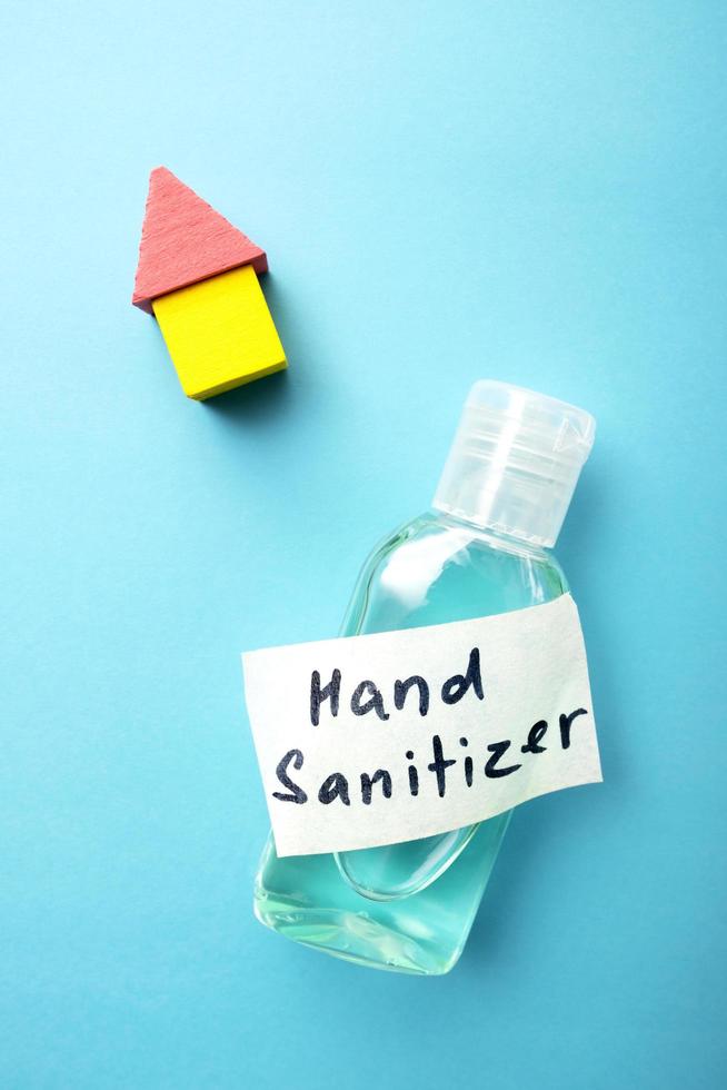 Minimalist image of a hand sanitizer photo