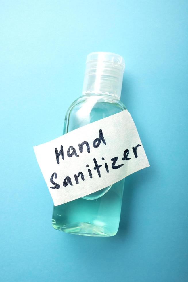 Minimalist image of a hand sanitizer photo