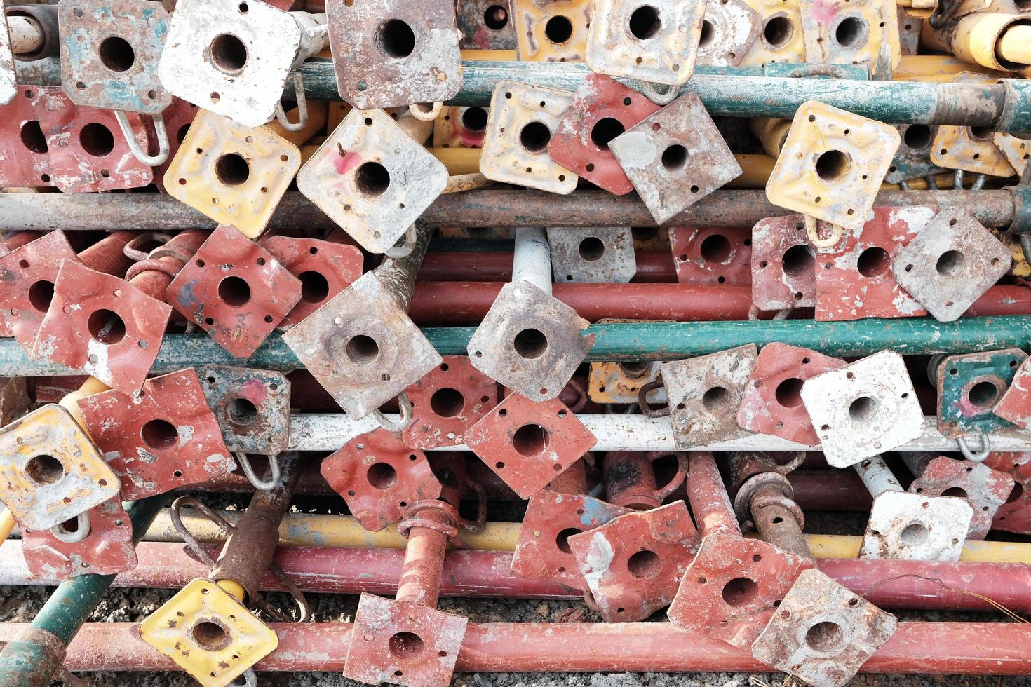 metal supportive pipes photo