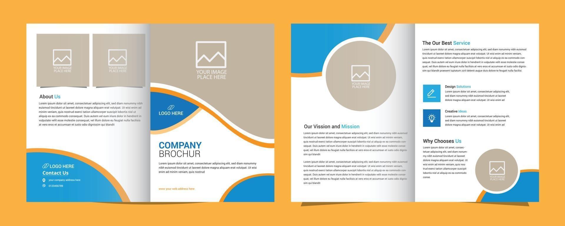 Brochure design template design vector