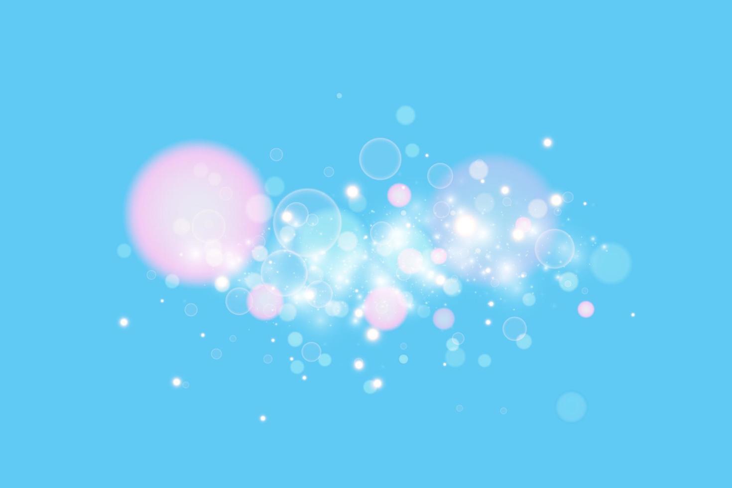 Blue background with light effect vector