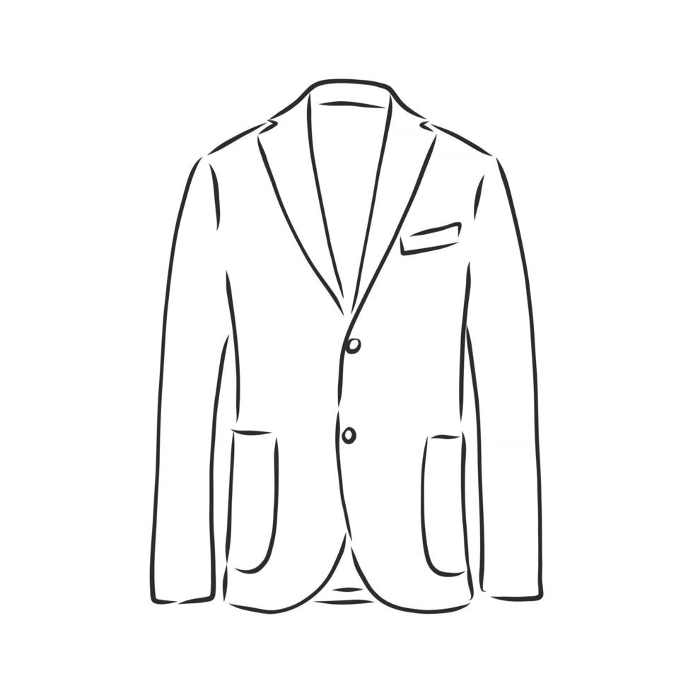 ilustración vectorial ropa de chaqueta de hombre en estilo empresarial ilustración vectorial ropa de chaqueta cruzada de hombre en estilo empresarial vector