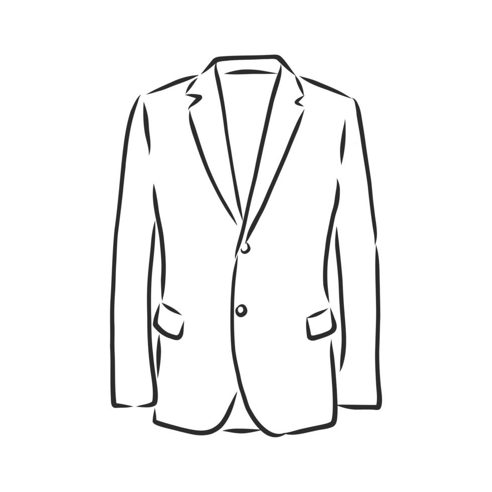 ilustración vectorial ropa de chaqueta para hombre en estilo empresarial ilustración vectorial ropa de chaqueta cruzada para hombre en estilo empresarial vector