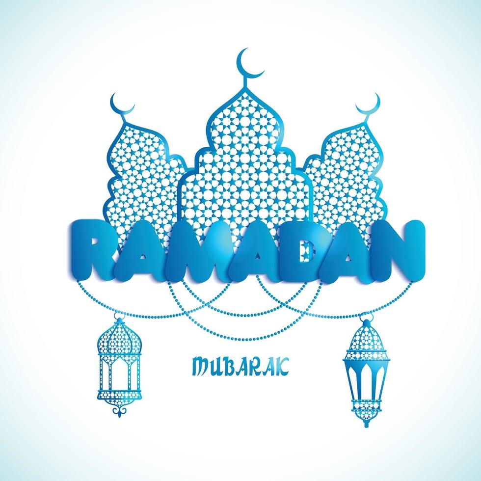 Ramadan Kareem greeting card vector