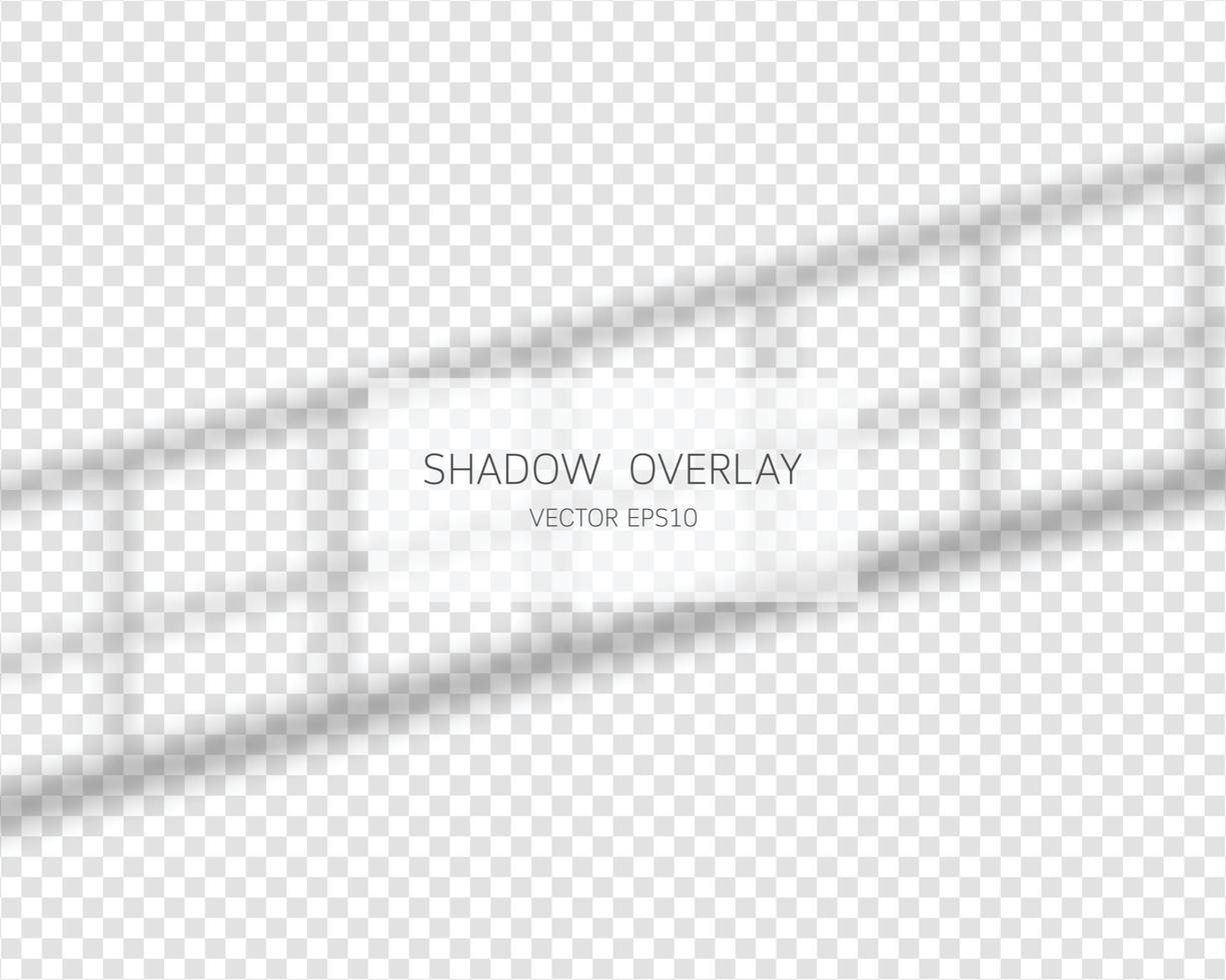 Shadow overlay effect Natural shadows from window isolated vector