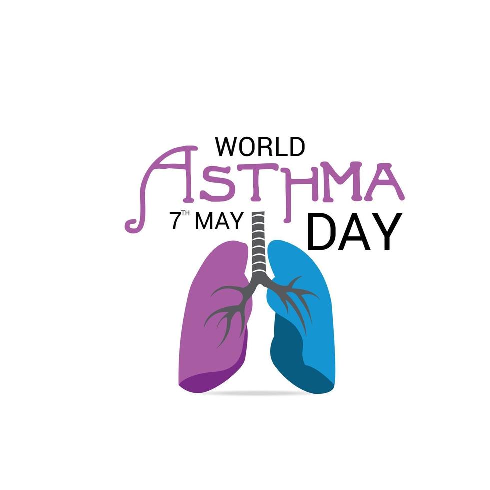 Vector illustration of a Background for World Asthma Day